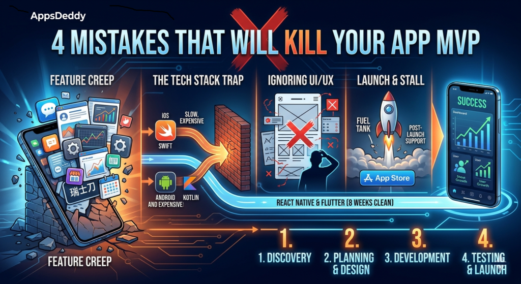4 Mistakes That Will Kill Your App MVP